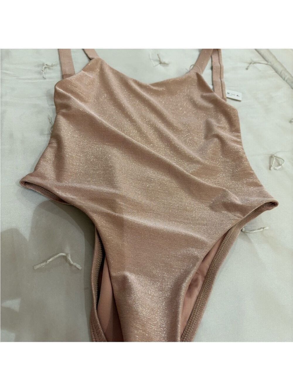 Vitamin A Peach Shimmer Swimsuit XS